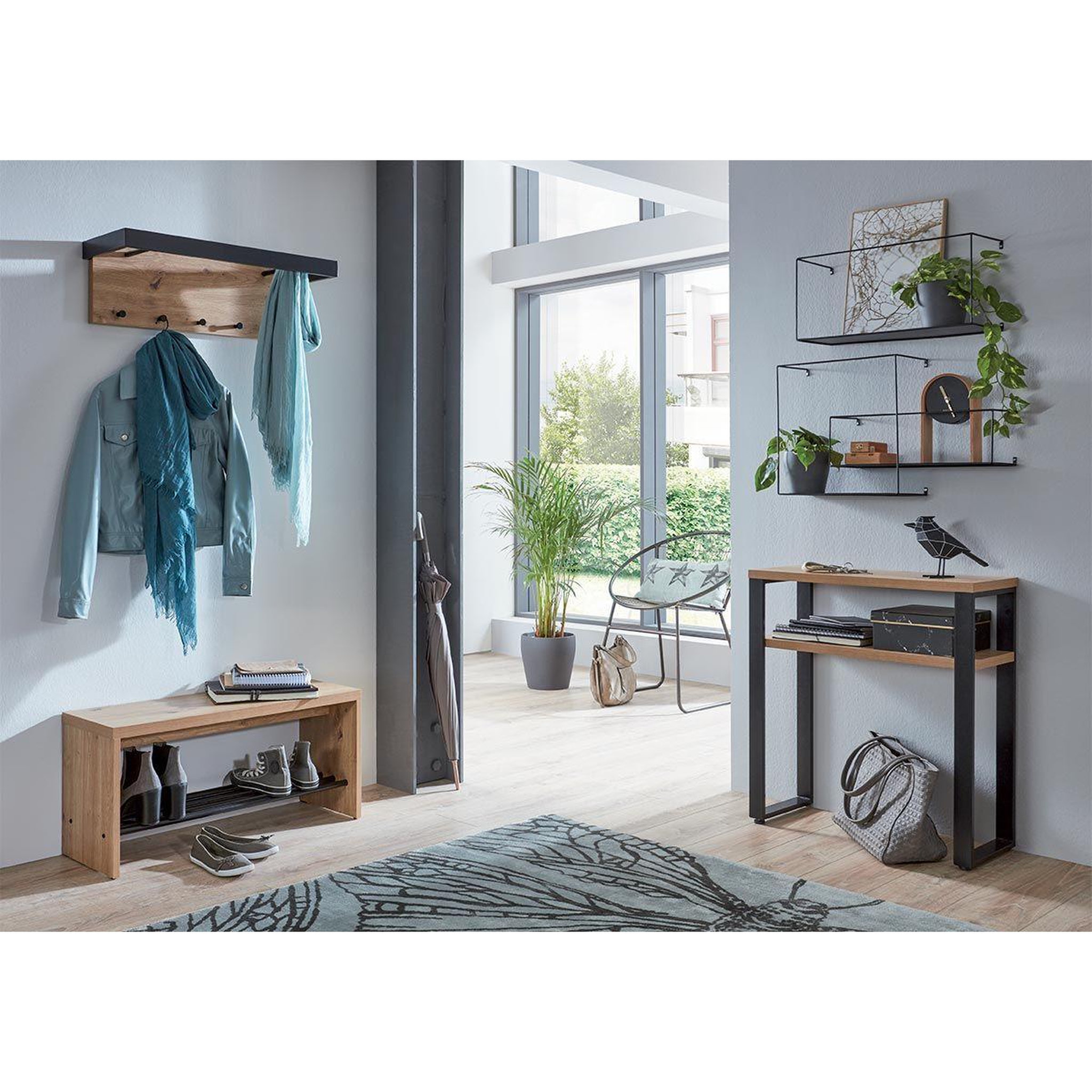 Voir la diapositive 6 : Paris Prix Lot de 3 étagères murales déco  chiba  55cm noir
