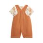 Voir la diapositive 2 : Petit Béguin Ensemble salopette bébé en gaze de coton et t-shirt Tango