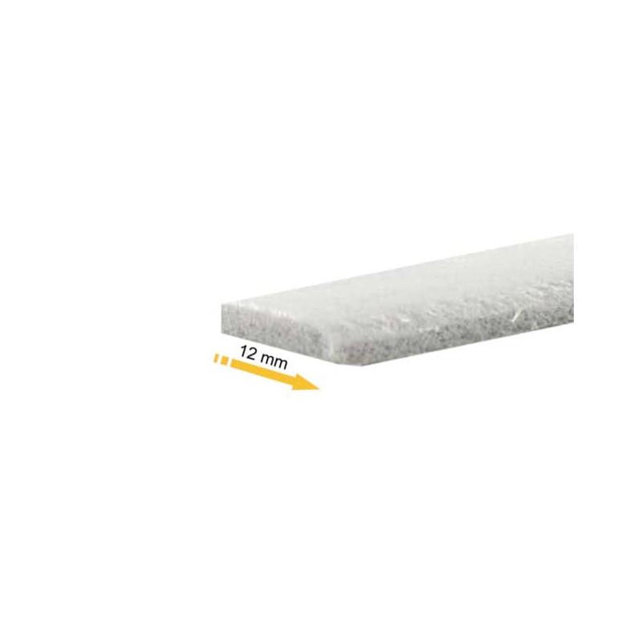 Voir la diapositive 2 : Norton Ruban mousse simple face PVC gris Norton 3mm x 12mm x 30m