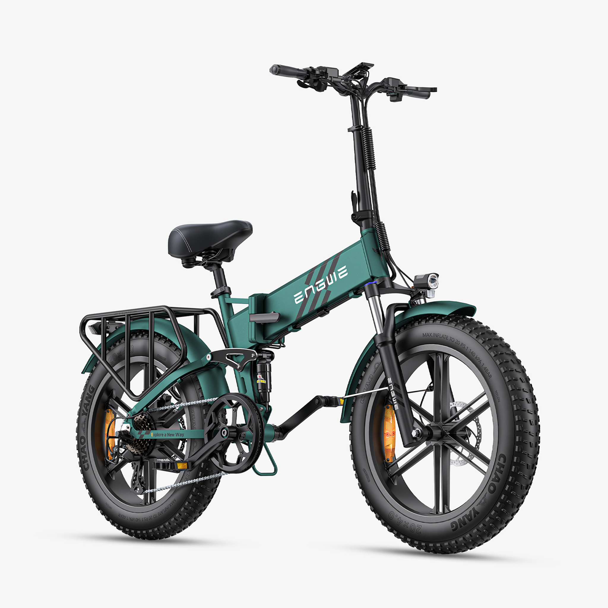 Voir la diapositive 2 : ENGWE Vélo électrique pliant ENGWE ENGINE PRO 2.0 à gros pneus, capteur de couple
