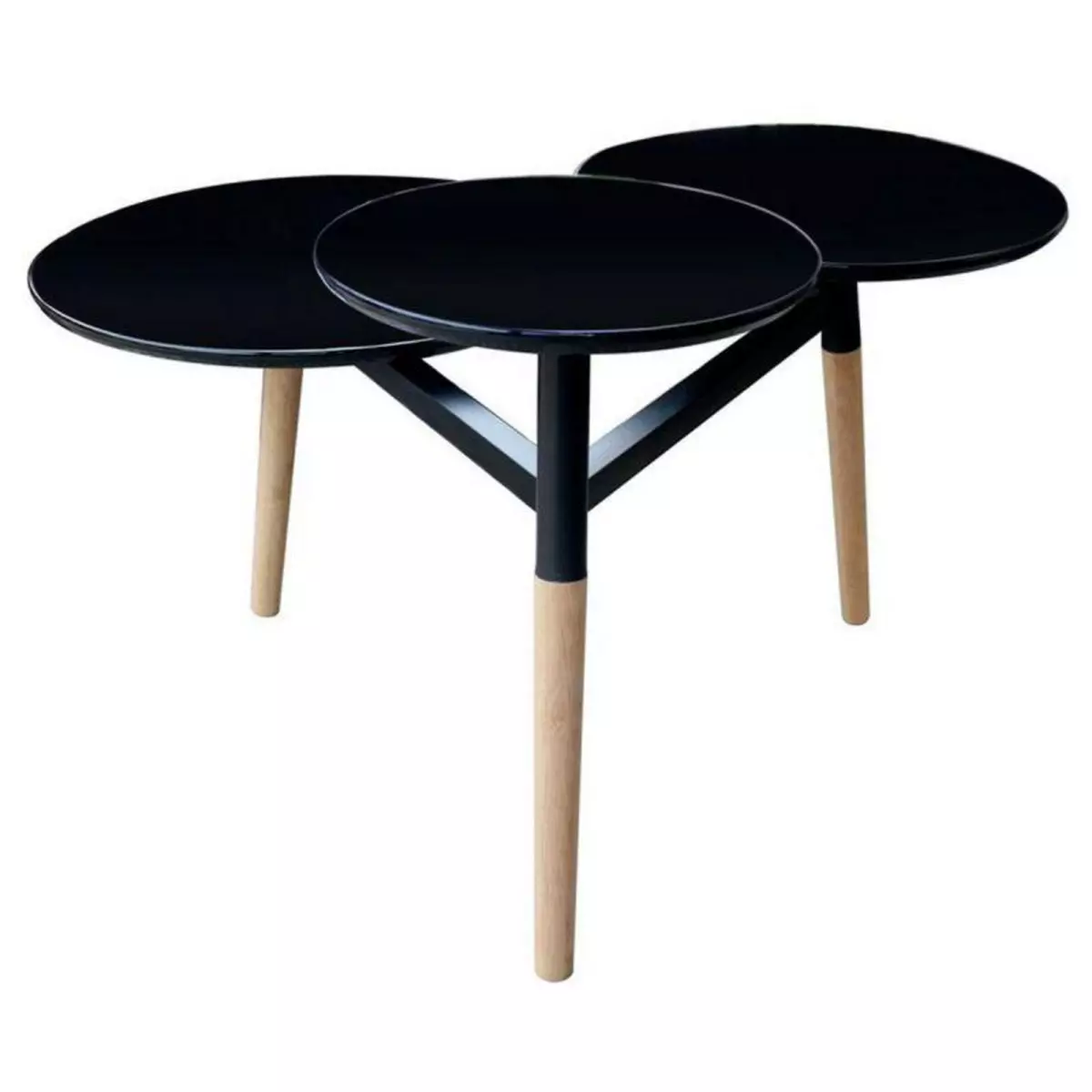 Paris Prix Table d'Appoint Design  Butler  86cm Noir