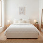 Voir la diapositive 5 : OLYMPE LITERIE OLYMPE LITERIE | Lit coffre tissu beige ATLAS 2 places