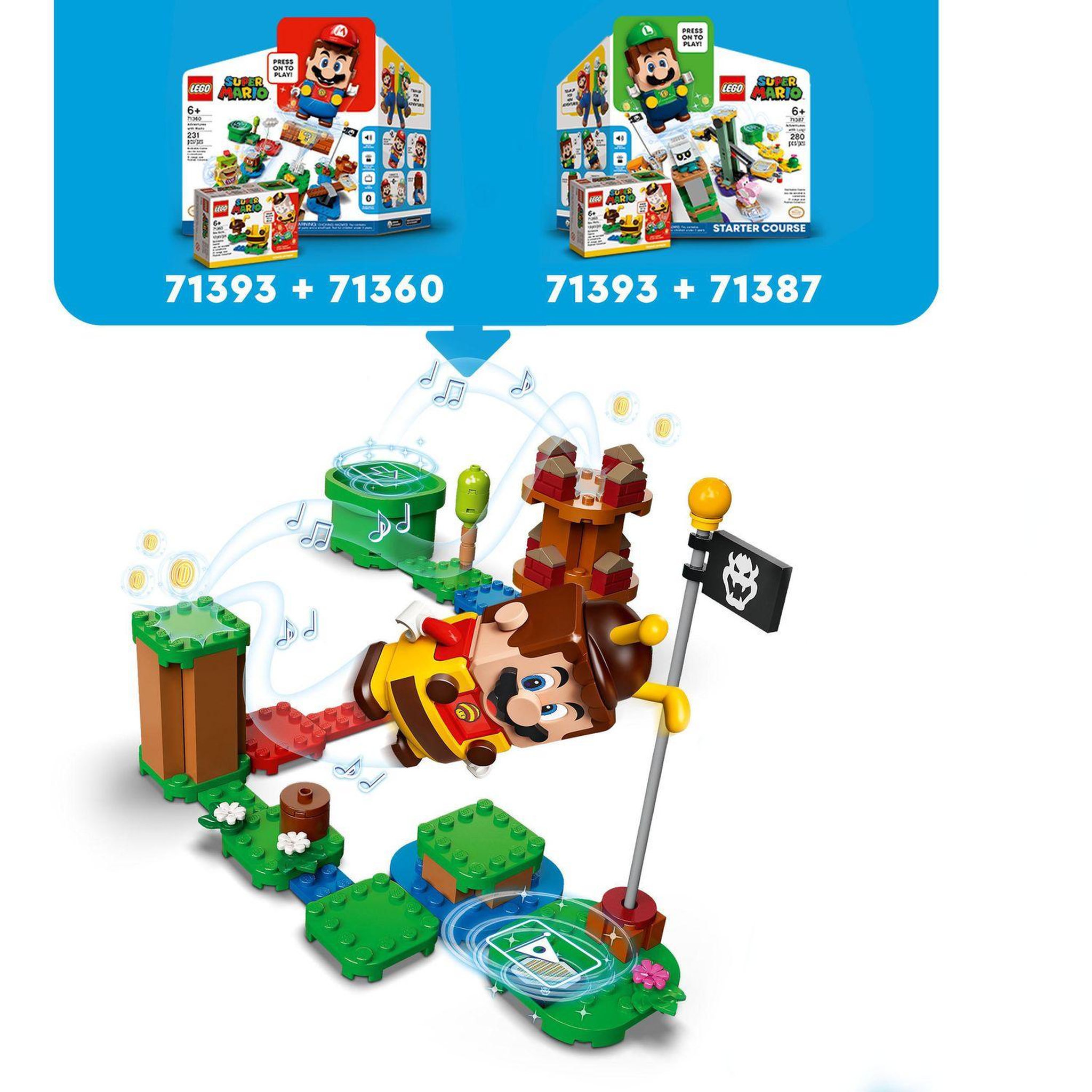 Voir la diapositive 3 : LEGO Super Mario 71393 Pack de Puissance Mario Abeille 