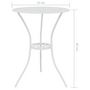 Voir la diapositive 6 : VIDAXL Ensemble de bistro 3 pcs Aluminium coule Blanc