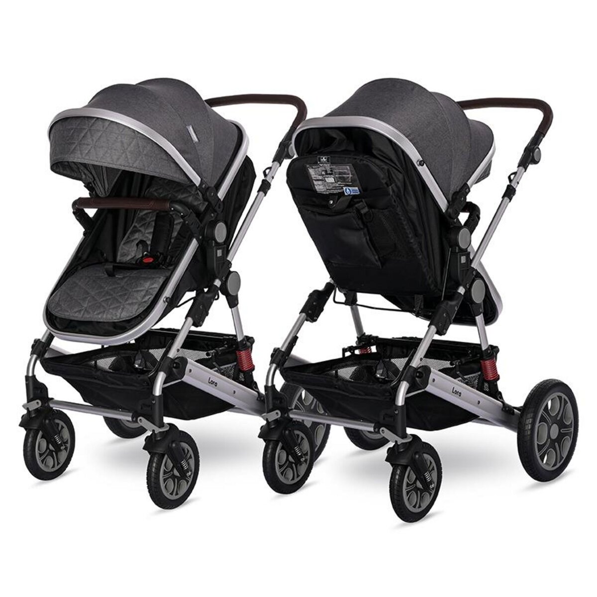 Bebelissimo - poussette combinée trio 3 en 1 - siège auto 0m