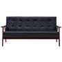 Voir la diapositive 3 : VIDAXL Canape a 3 places Noir Similicuir