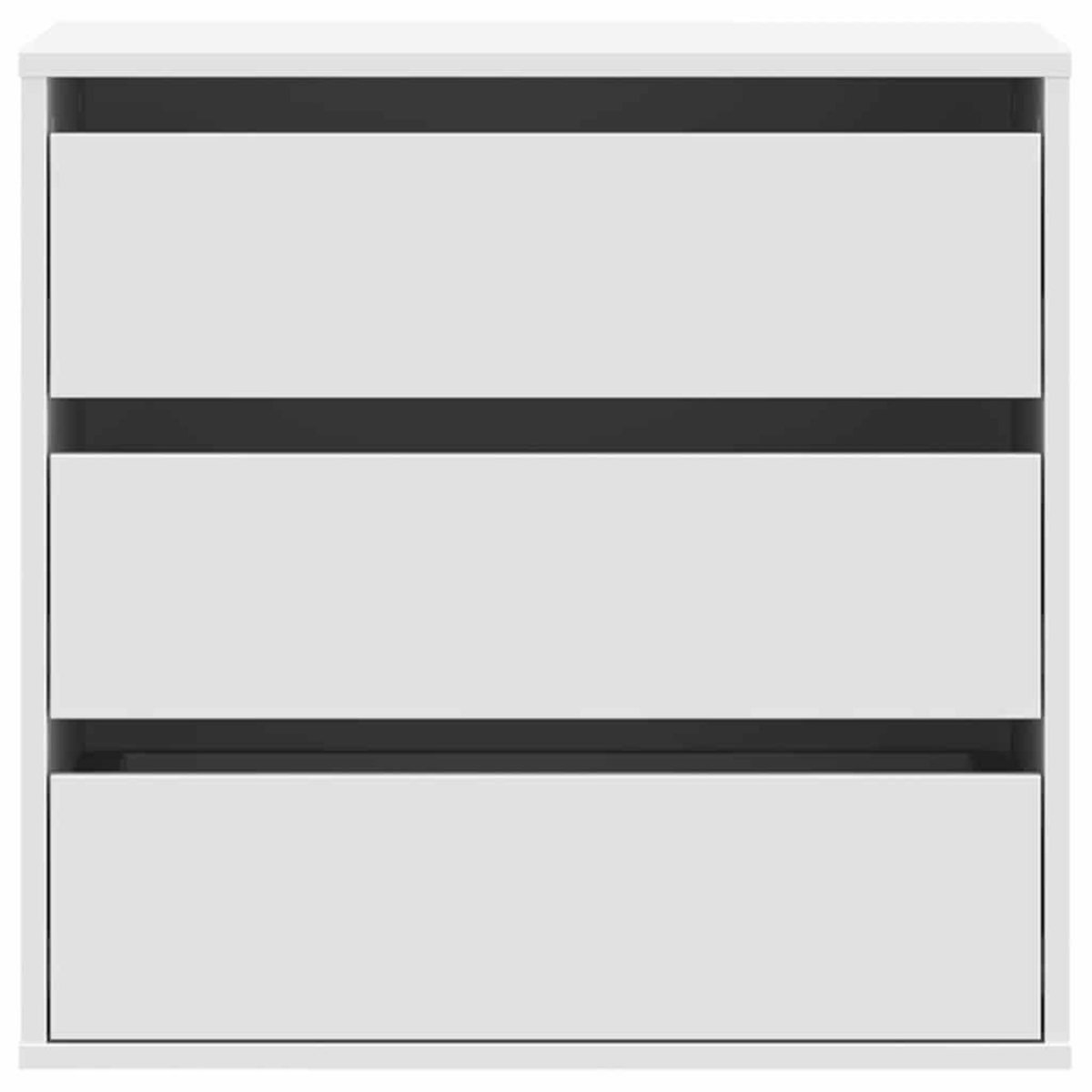 VIDAXL Commode d'angle blanc 60x41x58 cm bois d'ingenierie