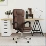 Voir la diapositive 1 : VIDAXL Fauteuil inclinable de bureau Marron Similicuir