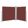 Voir la diapositive 2 : VIDAXL Auvent lateral retractable Marron 120 x 600 cm