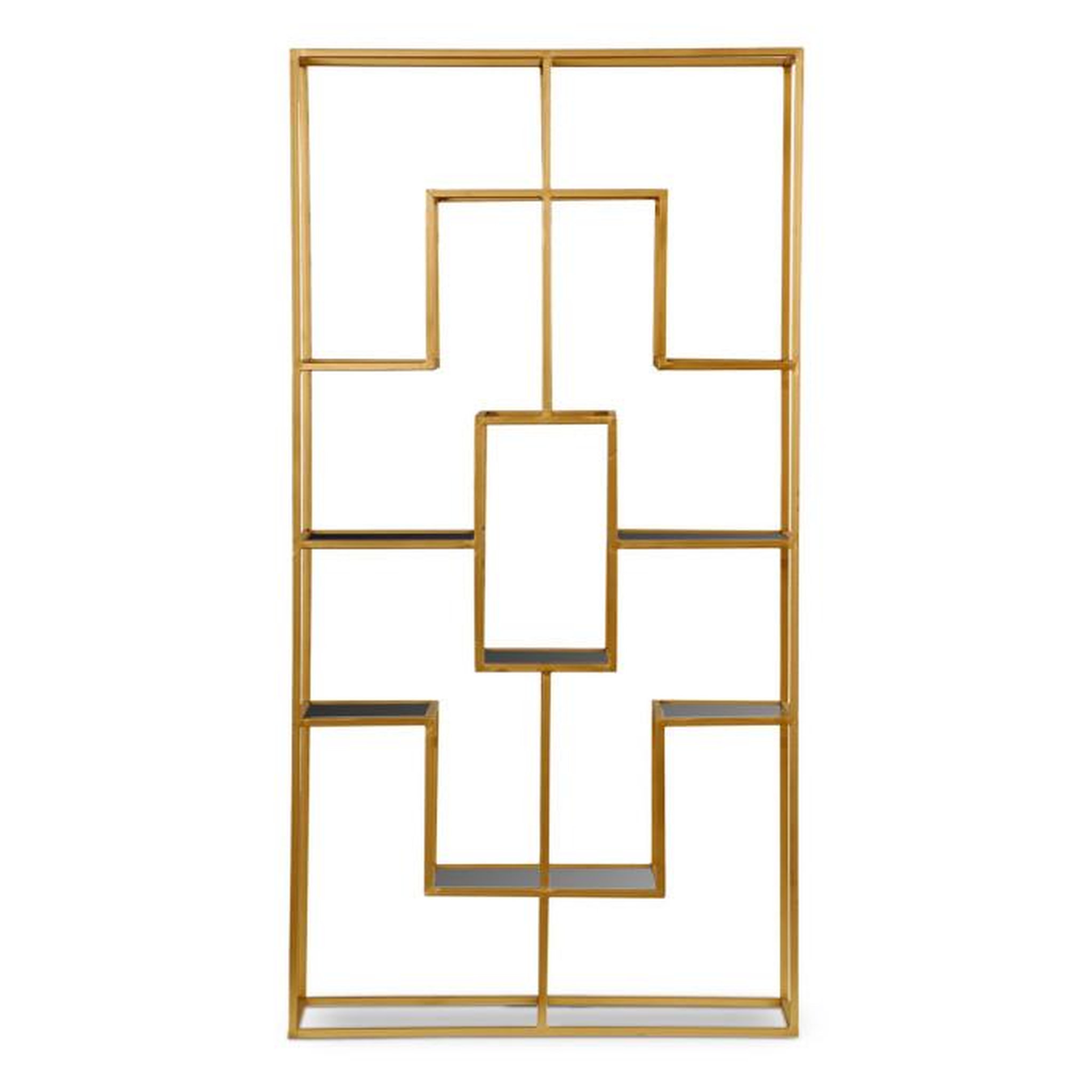 Voir la diapositive 2 : Paris Prix Étagère Design en Verre  Barad  175cm Or