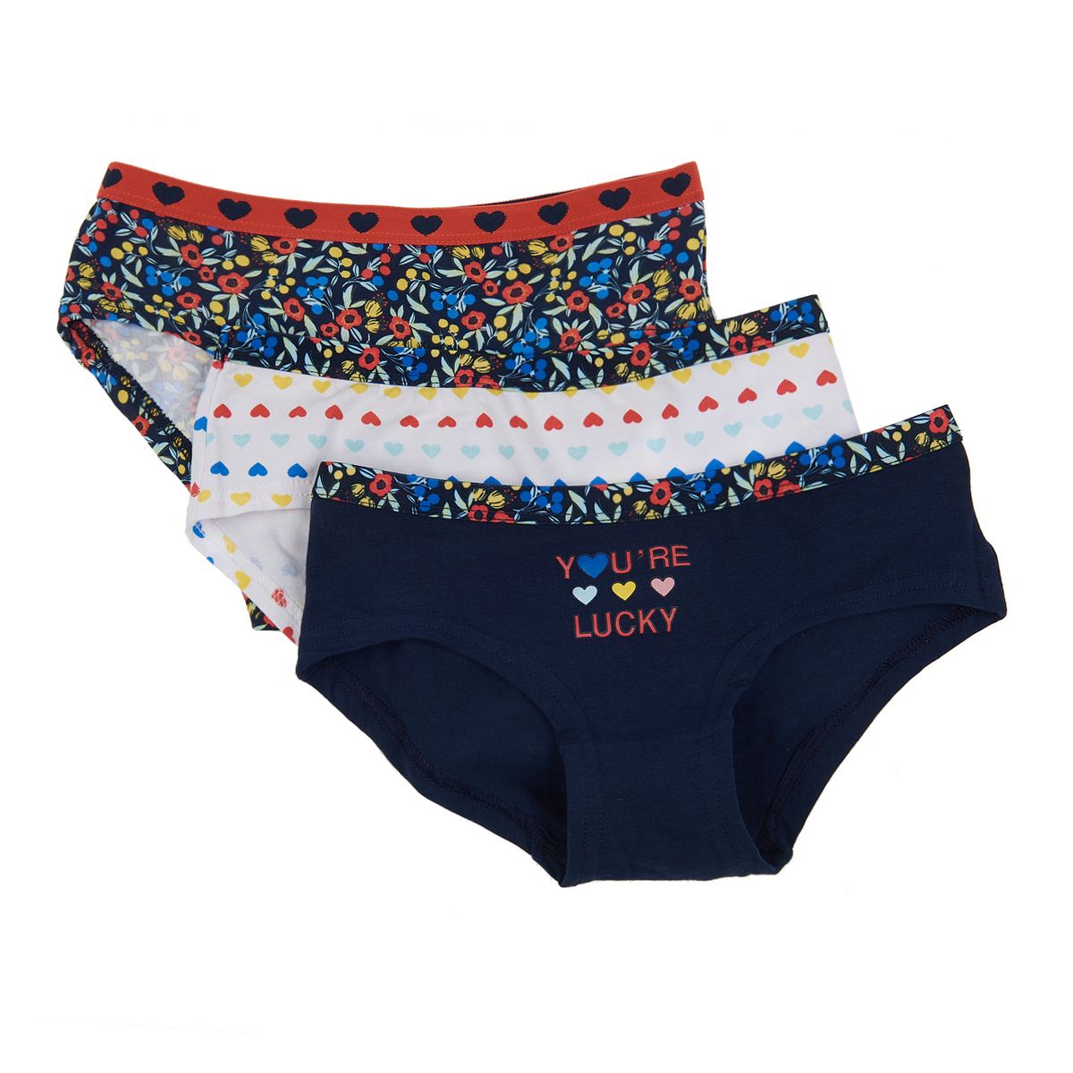 IN EXTENSO Lot de 3 shorties fantaisies fille