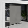 Voir la diapositive 2 : OUTSUNNY Store extérieur sur pied store manuel rétractable enroulable réglable H.2,2-3,1m sans perçage métal polyester gris