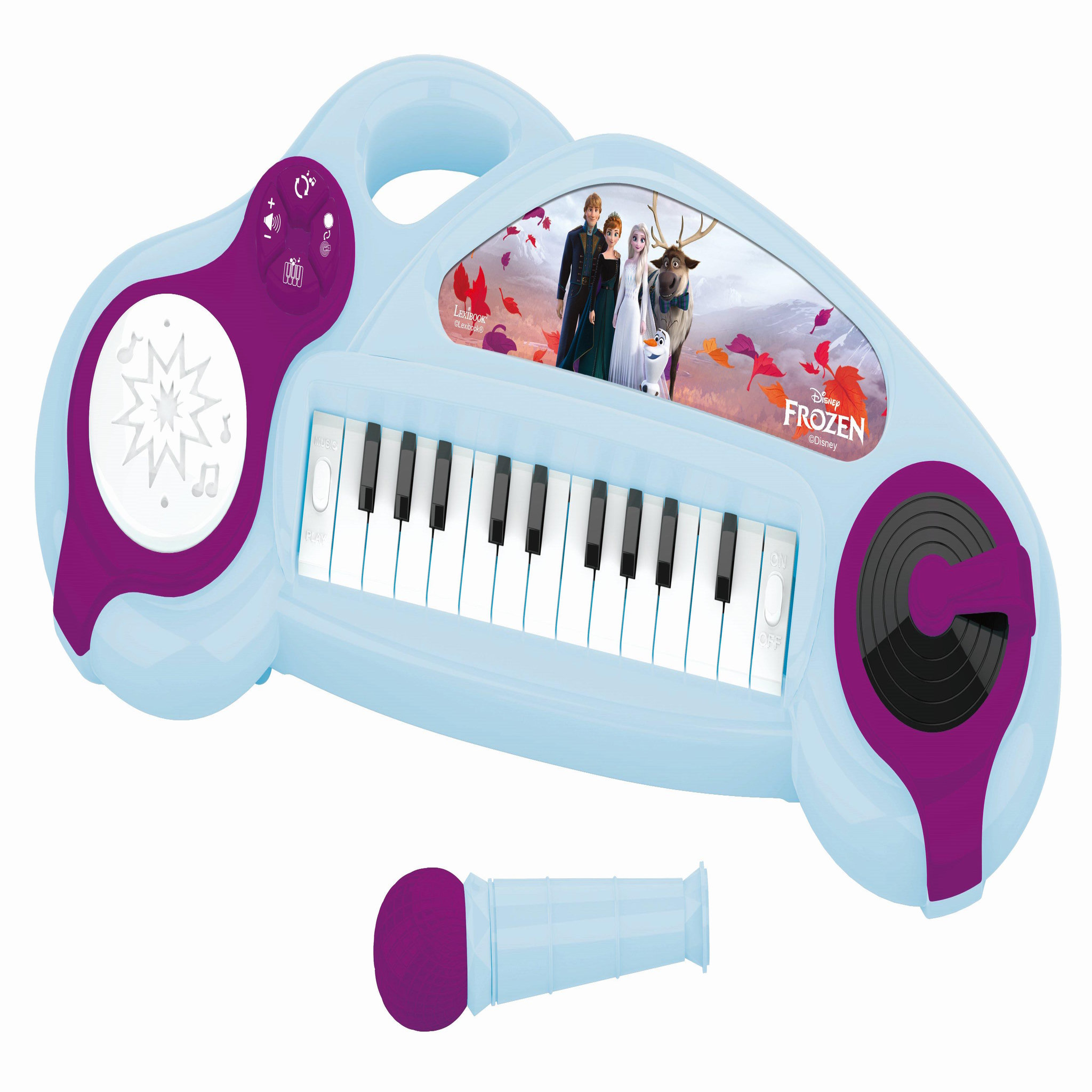 Lexibook Piano électronique La Reine des Neiges avec effets lumineux et microphone