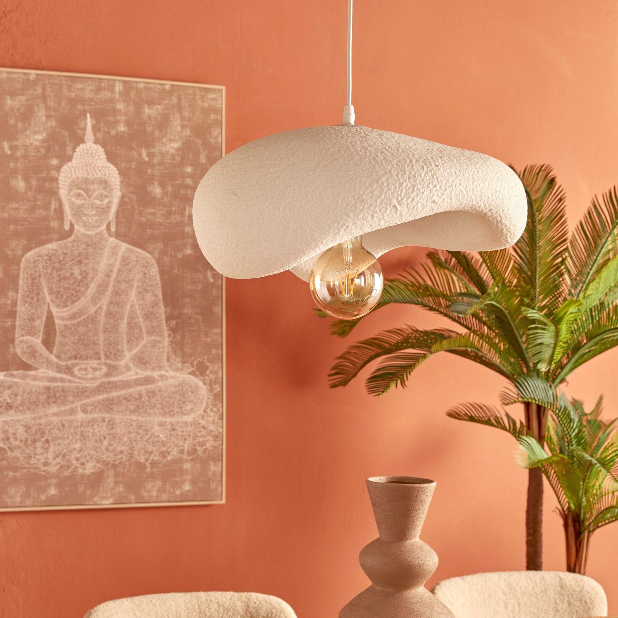 Voir la diapositive 6 : ATMOSPHERA Suspension forme organique teiva - blanc