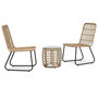 Voir la diapositive 1 : VIDAXL Ensemble de bistro 3 pcs Resine tressee Chene