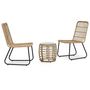 Voir la diapositive 1 : VIDAXL Ensemble de bistro 3 pcs Resine tressee Chene