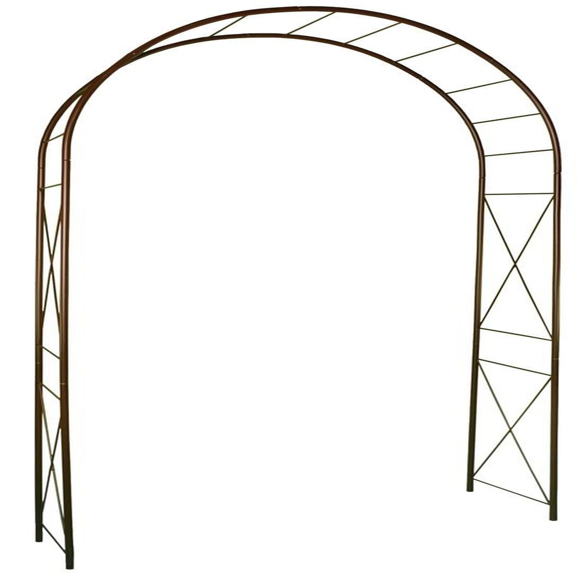 CENTRALE BRICO Arche tube ROND20 losange fer vieilli - 130x40x250 cm - Acier époxy