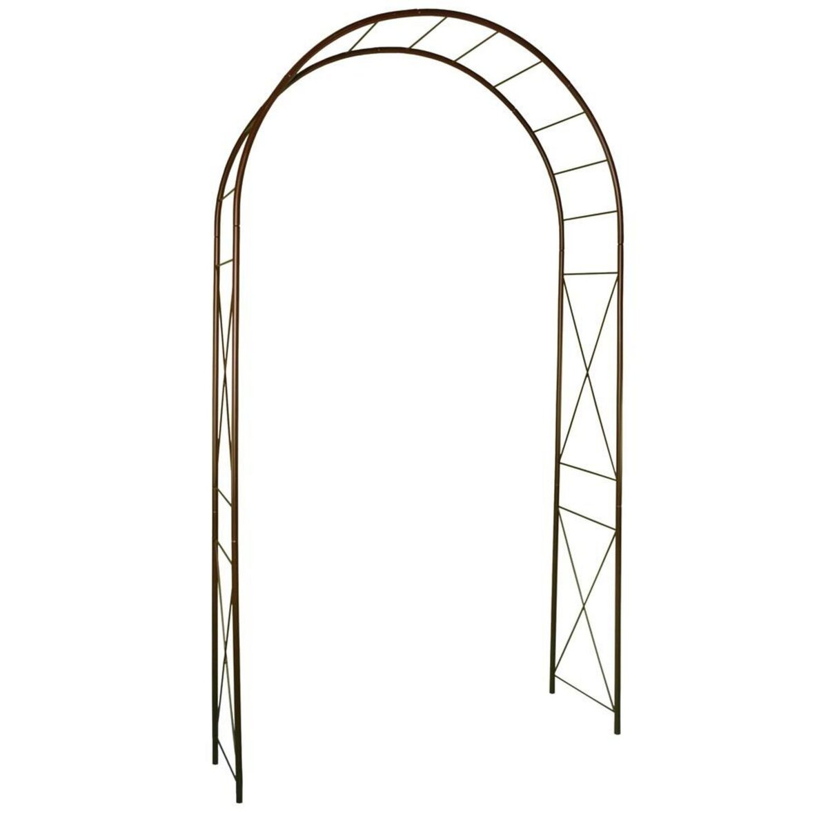 CENTRALE BRICO Arche tube ROND20 losange fer vieilli - 130x40x250 cm - Acier époxy