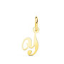 Voir la diapositive 1 : L'ATELIER D'AZUR Pendentif Lettre  Y  Or 750 Jaune - Chaine Offerte