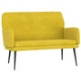 Voir la diapositive 2 : VIDAXL Banc Jaune 108x79x79 cm Velours