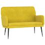 Voir la diapositive 2 : VIDAXL Banc Jaune 108x79x79 cm Velours