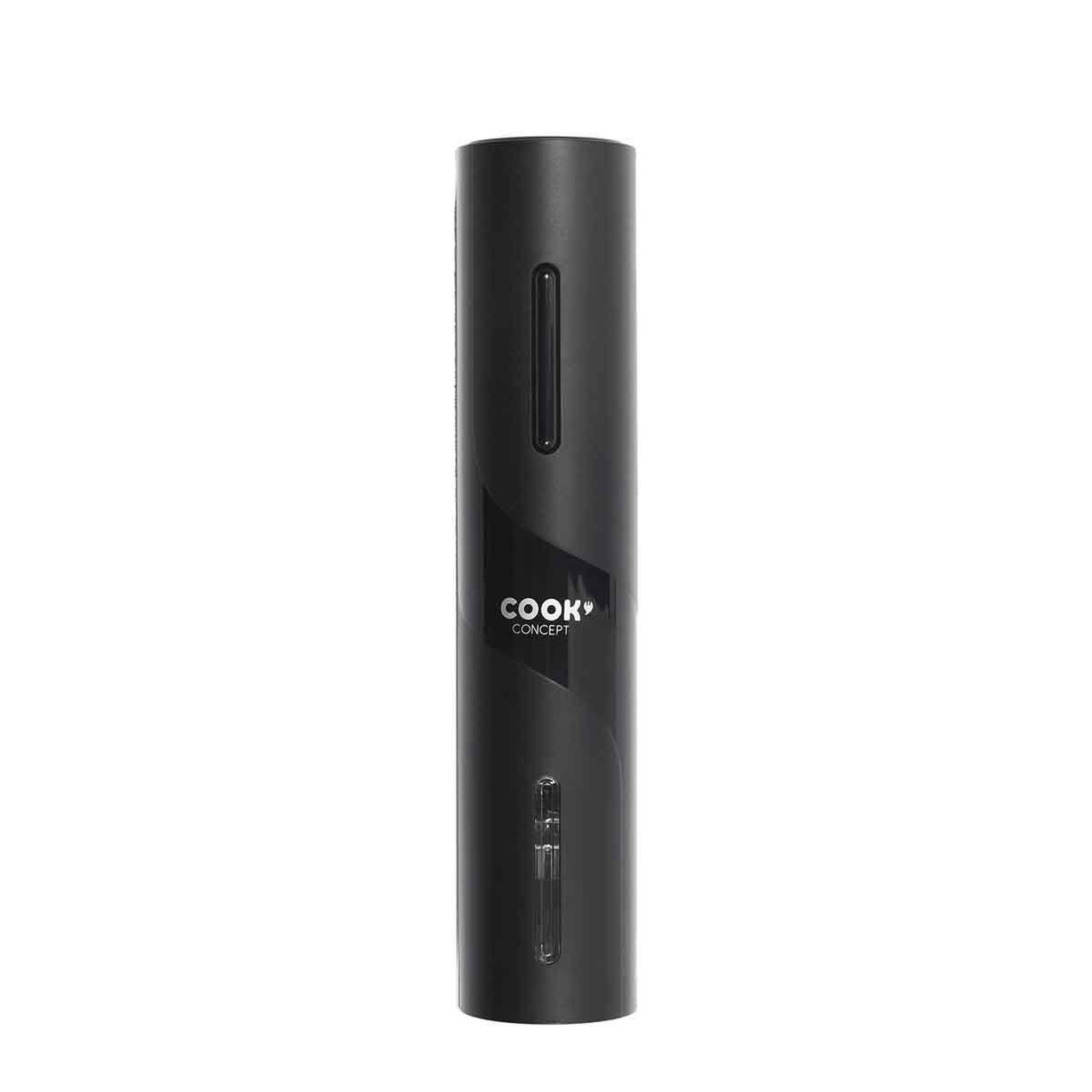 Voir la diapositive 5 : COOK CONCEPT Coffret à vin avec support  5 accessoires  30cm noir