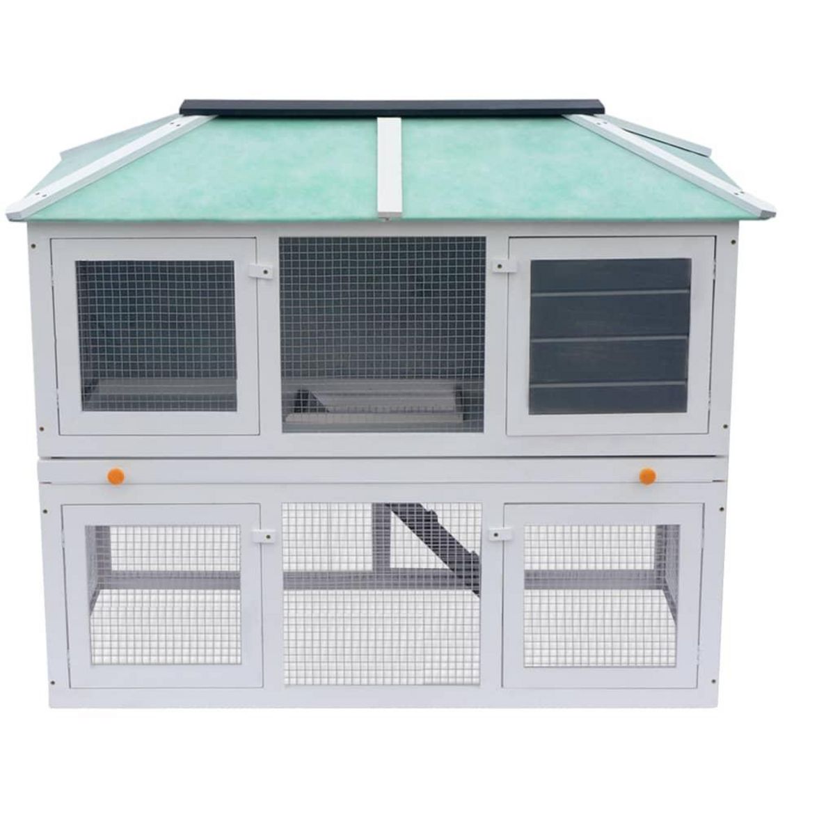 VIDAXL Cage double pour animaux Bois