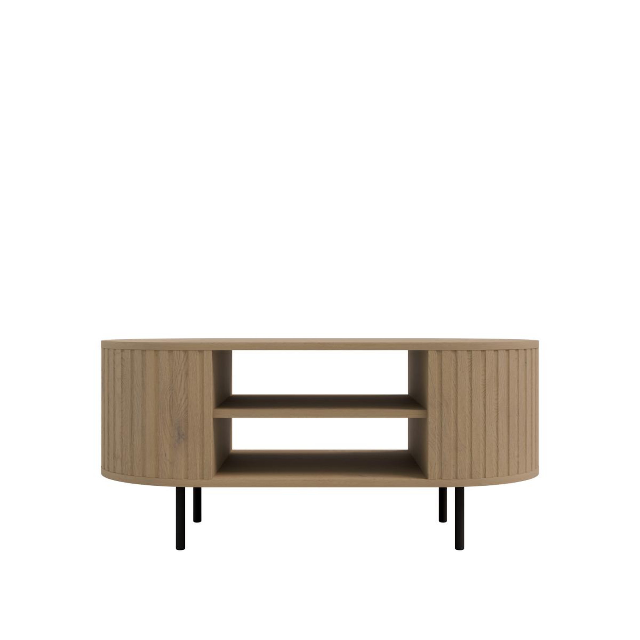 JLC KREATION Table basse moderne ovale en bois 100cm lilio