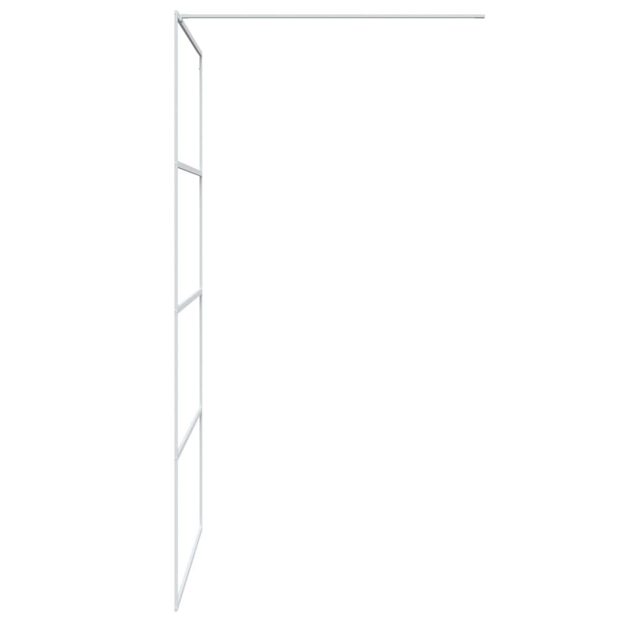 Voir la diapositive 4 : VIDAXL Paroi de douche Blanc 115x195 cm Verre ESG transparent