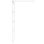 Voir la diapositive 4 : VIDAXL Paroi de douche Blanc 115x195 cm Verre ESG transparent
