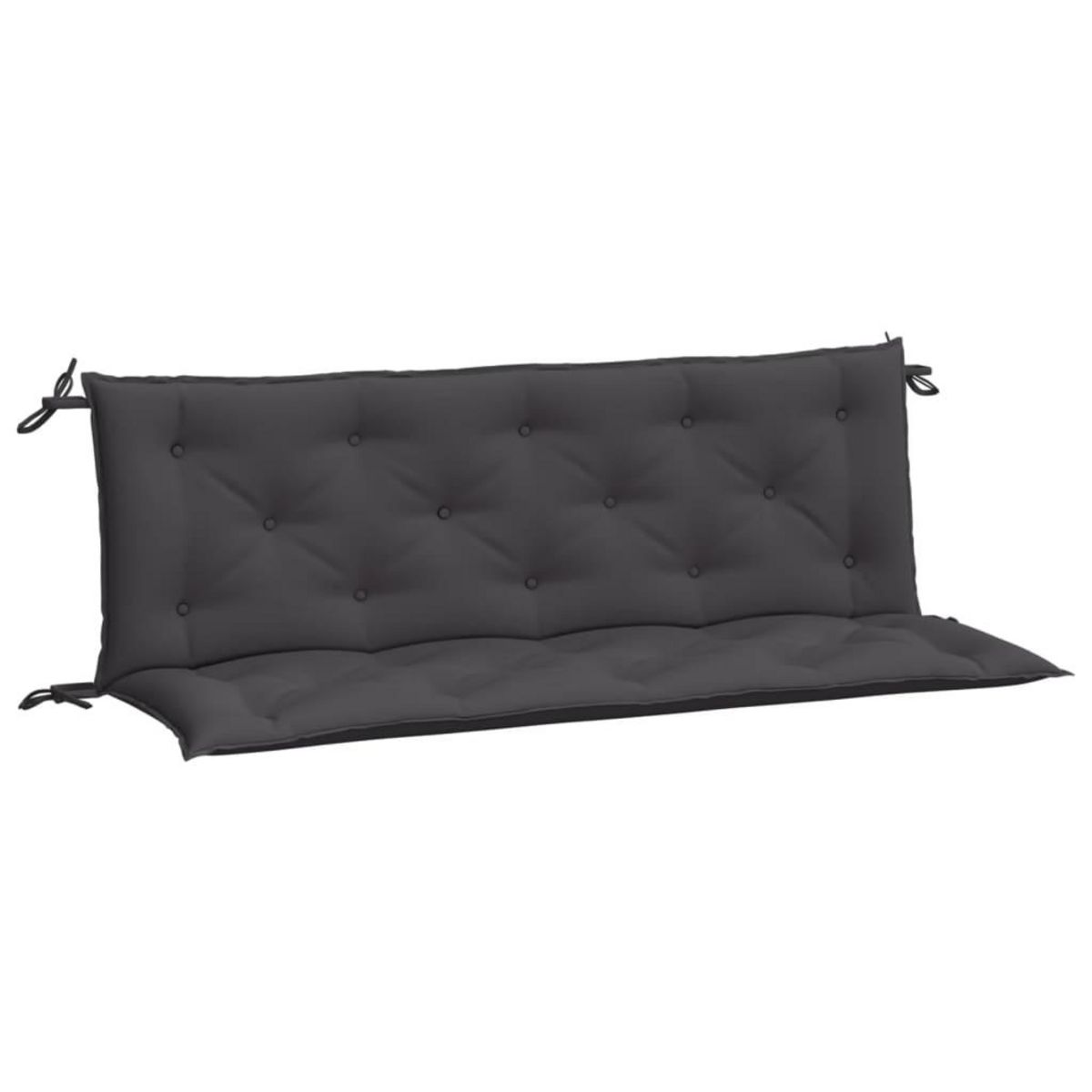 VIDAXL Coussins de banc de jardin lot de 2 anthracite tissu Oxford
