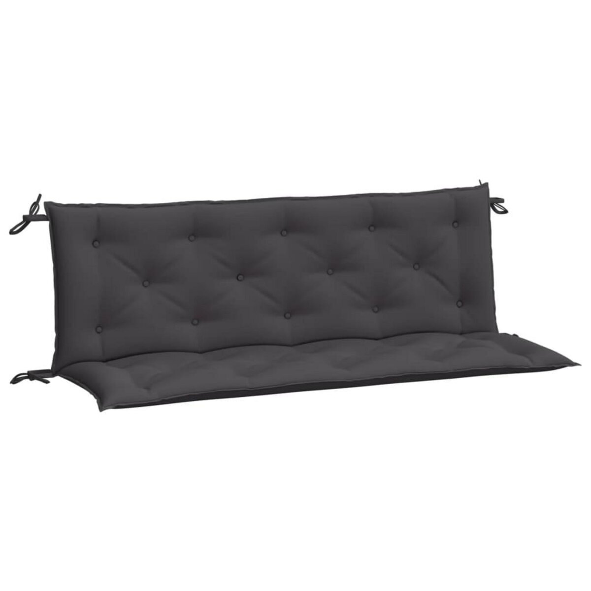 VIDAXL Coussins de banc de jardin lot de 2 anthracite tissu Oxford