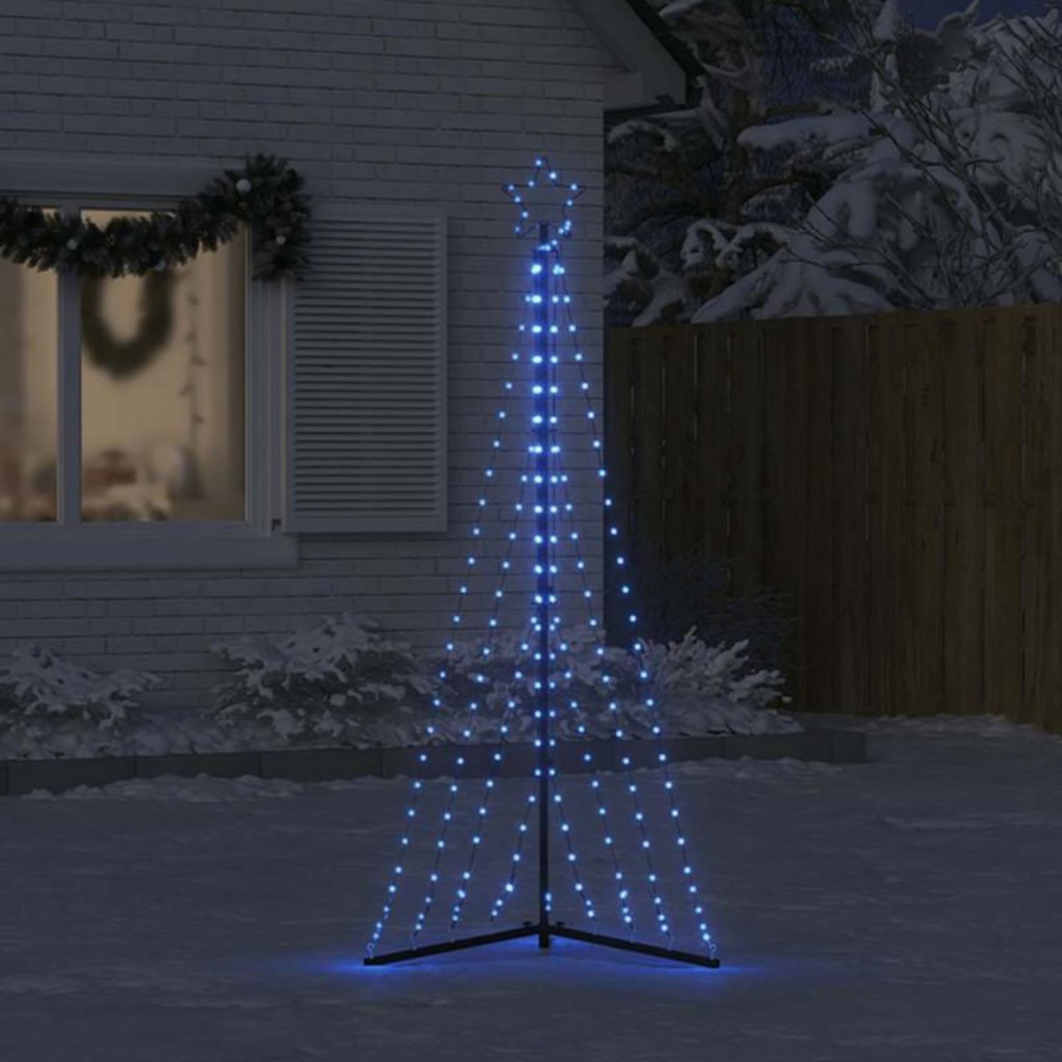 VIDAXL Guirlande de sapin de Noël 339 LED bleu 187 cm