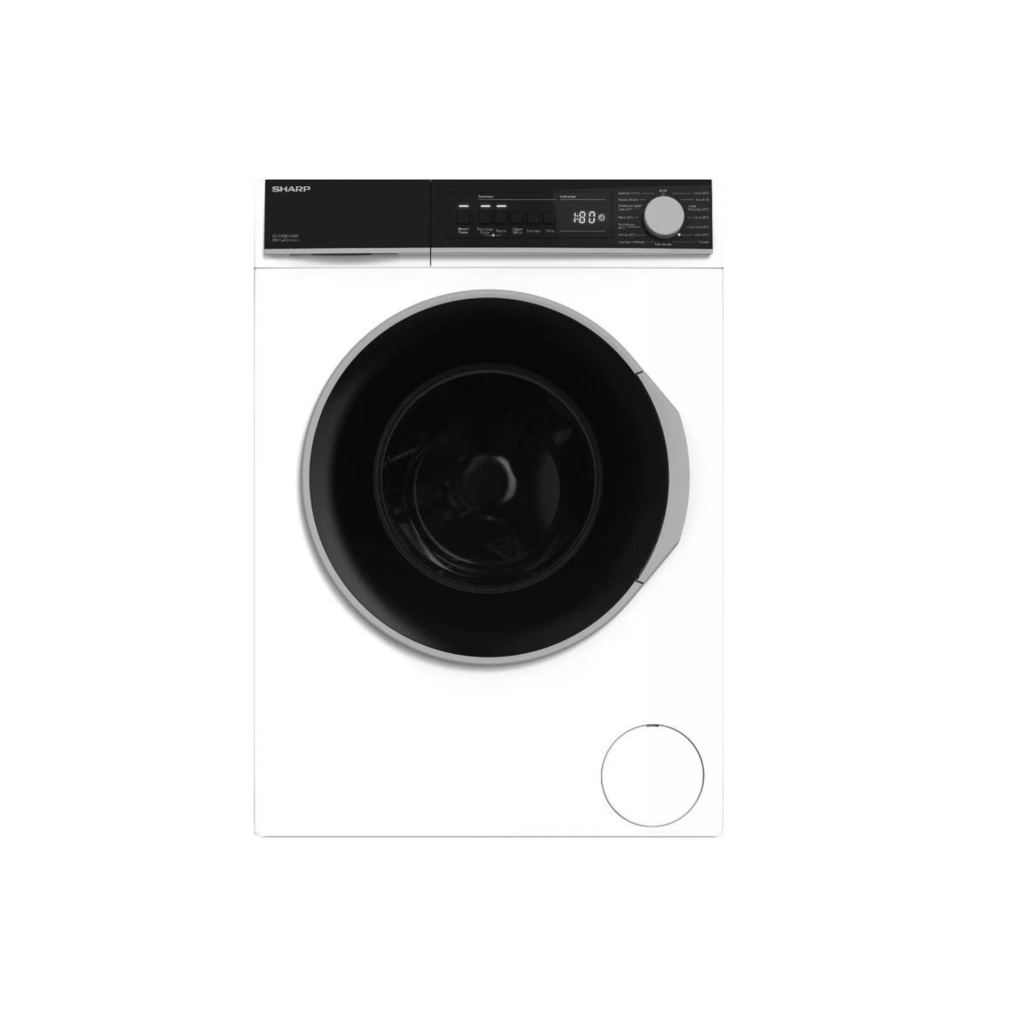 Sharp Lave-linge frontal 1400 tours/min blanc - esnfb8143wc