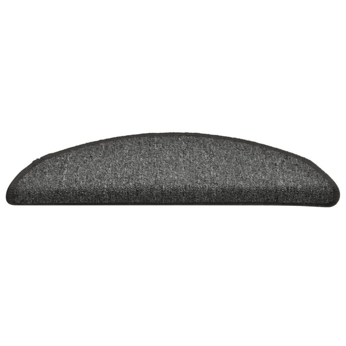 VIDAXL Tapis de marches d'escalier 15 pcs Gris fonce 56x17x3 cm