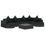 Voir la diapositive 2 : VIDAXL Salon de jardin 8 pcs avec coussins resine tressee noir