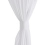 Voir la diapositive 5 : VIDAXL Rideau fin Blanc 140x225 cm 2 pcs