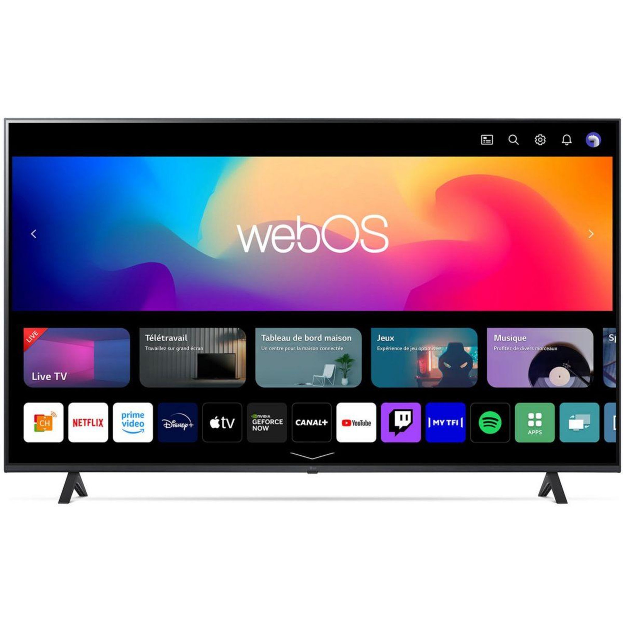 Voir la diapositive 1 : LG TV LED 55UR78
