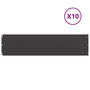 Voir la diapositive 2 : VIDAXL Bordures de pelouse 10 pcs noir 25x103 cm acier lamine a froid