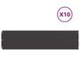 Voir la diapositive 2 : VIDAXL Bordures de pelouse 10 pcs noir 25x103 cm acier lamine a froid