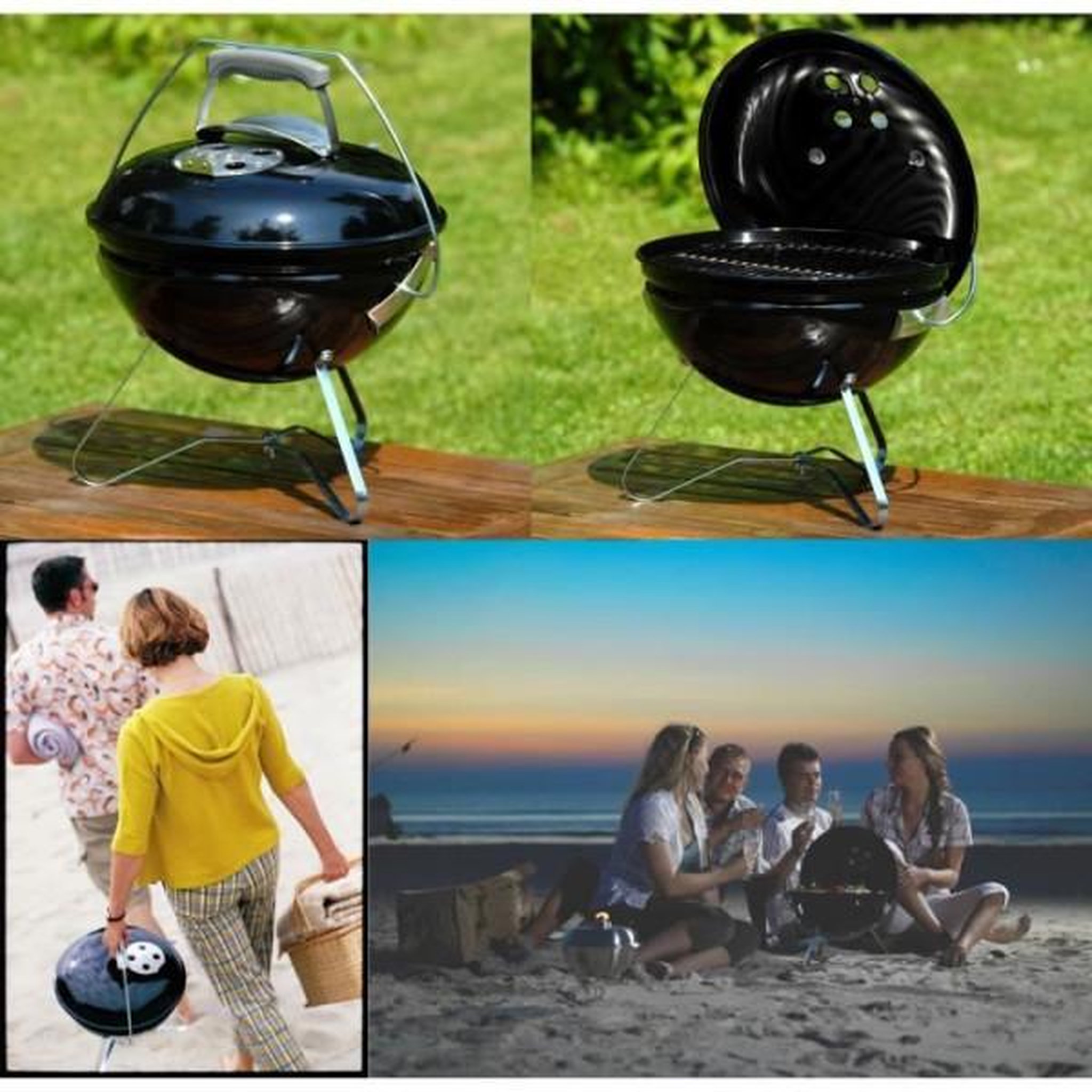 Voir la diapositive 4 : AAAAA Barbecue WEBER Smokey Joe Noir