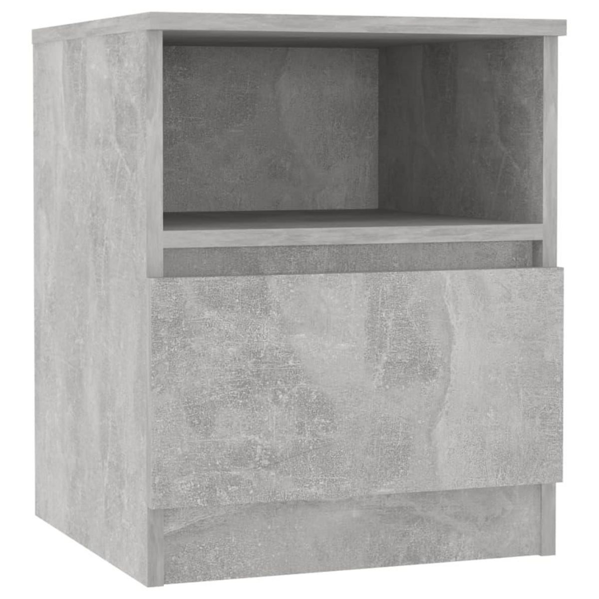 VIDAXL Table de chevet Gris beton 40x40x50 cm Agglomere