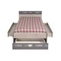 Voir la diapositive 3 : Lot de 2 tiroirs pour lit style industriel 90x190cm  LOFTY