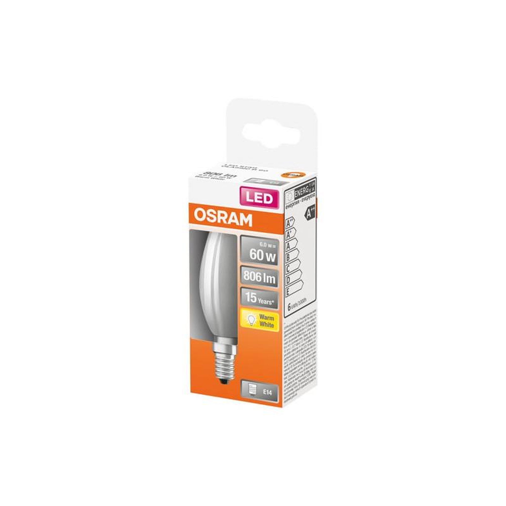 Osram LED FLA VER.DEP 6.5W E14 CHD BTE OSRAM - 4058075435513