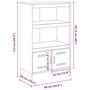 Voir la diapositive 6 : VIDAXL Buffet haut jaune moutarde 68x39x113 cm acier