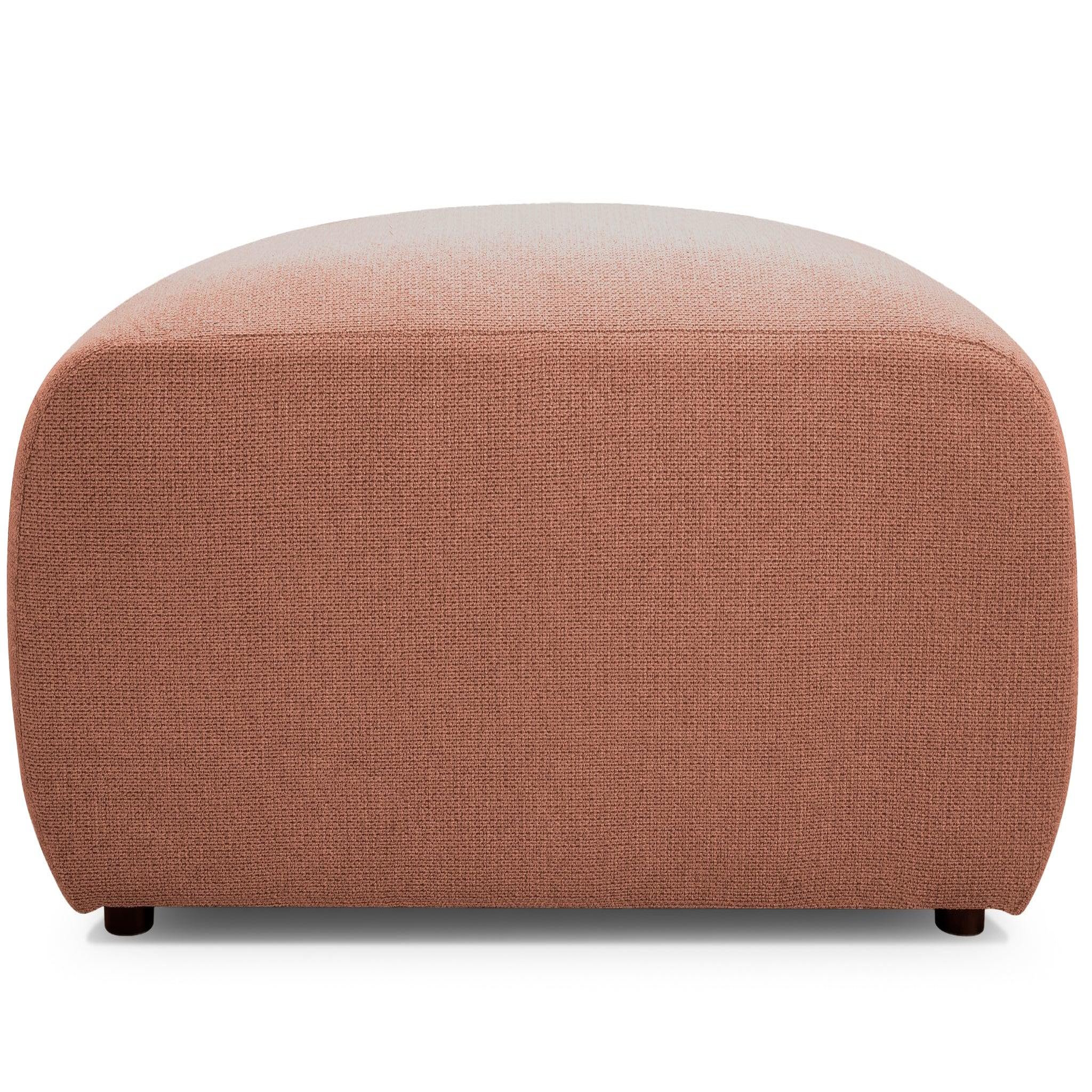 Voir la diapositive 1 : CASANOVA PARIS Sacha - pouf en tissu chiné 105x57x40