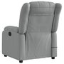 Voir la diapositive 4 : VIDAXL Fauteuil de massage inclinable Gris clair Tissu