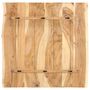 Voir la diapositive 2 : VIDAXL Dessus de table Bois d'acacia massif 58x(50-60)x2,5 cm