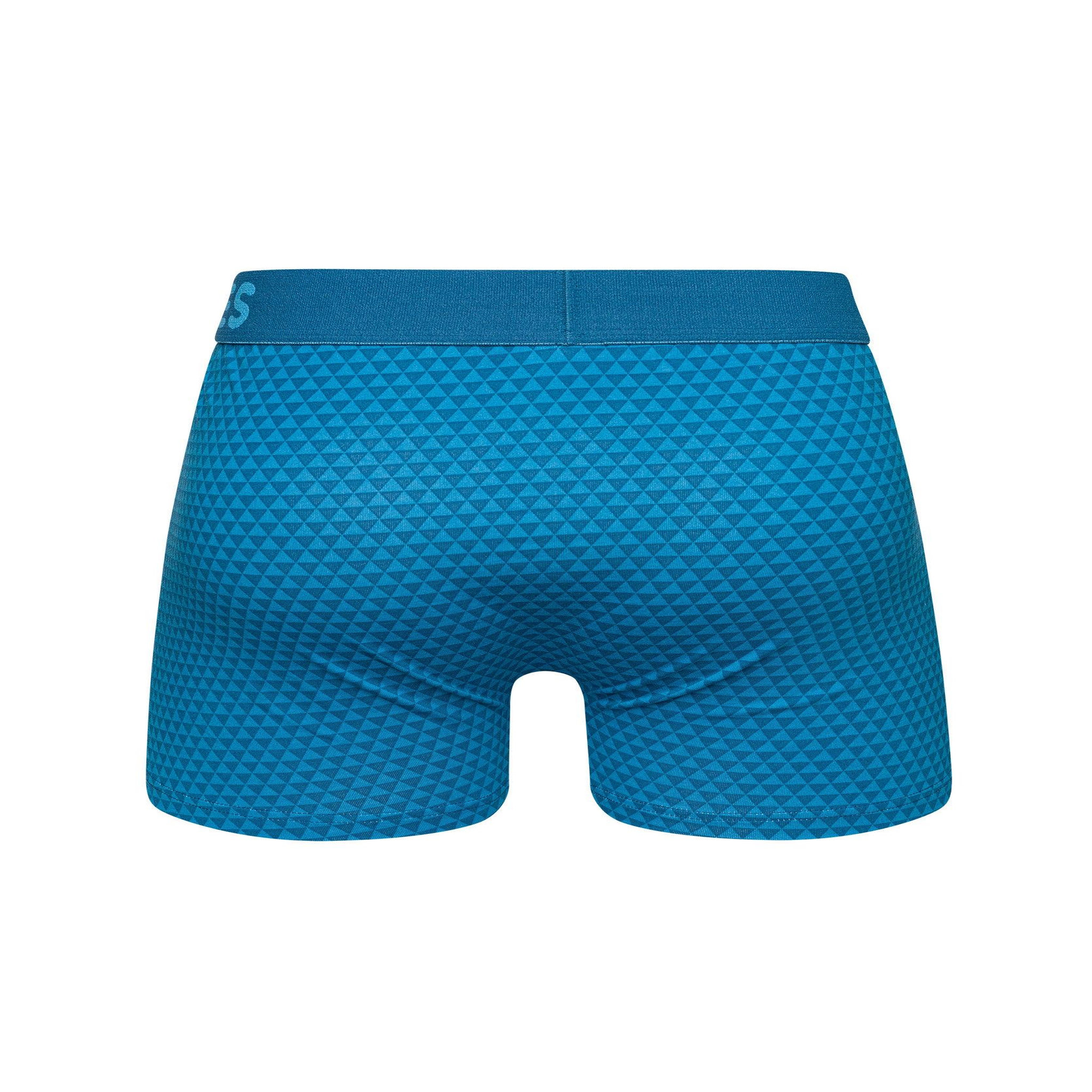 Voir la diapositive 3 : DEDOLES Boxer homme motif jacquard bleu émeraude