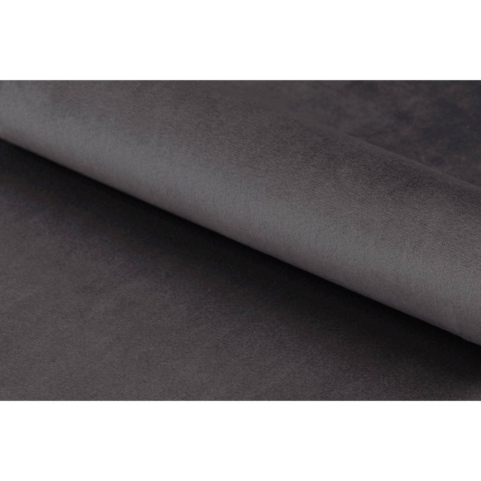 Voir la diapositive 6 : TOILINUX Lot de 2 chaises lucie en velours et bois - gris et noir